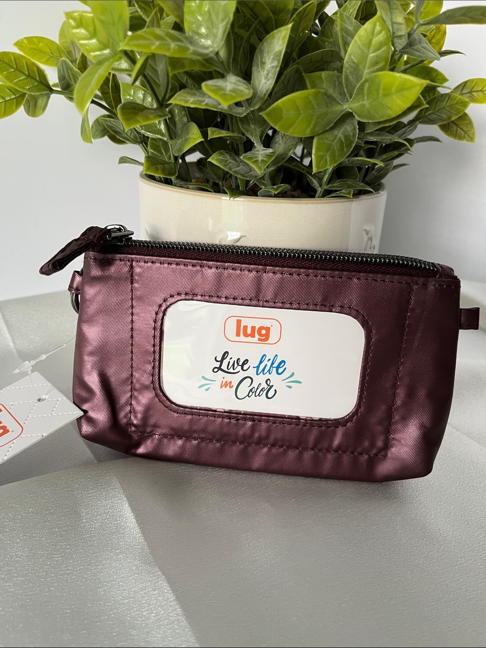Metro XL ID Pouch - Metallic Wine - Picture 2 of 3